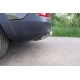 Защита заднего бампера овальная 75-42 мм ТСС для Jeep Cherokee 2014-2018